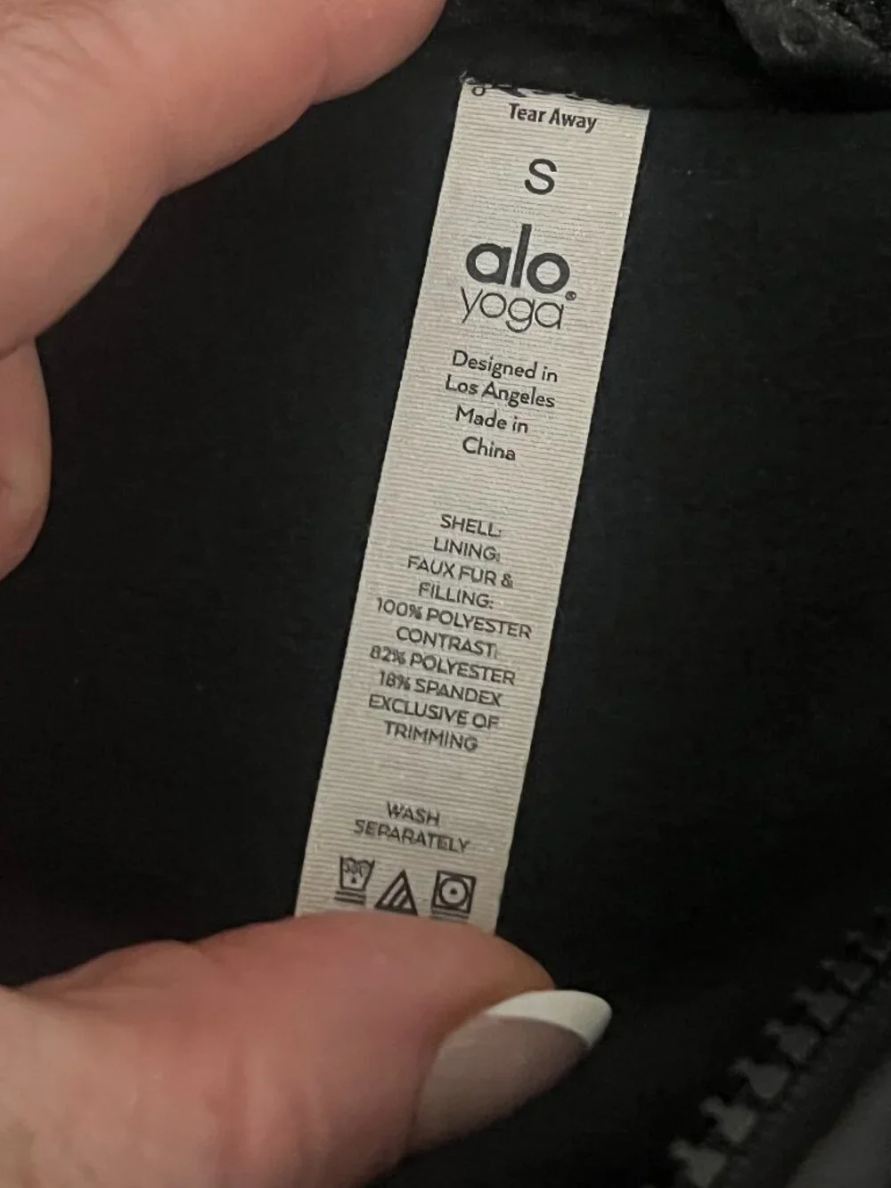 ALO Yoga Utility Gear Sherpa Jacket Women's Small Black